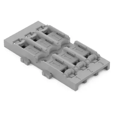 Produktbild von WAGO 221-2523 Befestigungsadapter, 3-fach,für Durchgangsverbinder mit Hebel