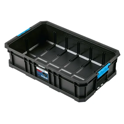 Immagine prodotto di Högert Technik - Cassetta degli attrezzi bassa, portata fino a 50 kg, pratica e spaziosa, vaschetta porta attrezzi, robuste chiusure in ABS, struttura modulare - HT7G511