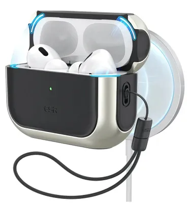 Obrázok produktu pre ESR - Orbit Hybrid HaloLock ochranný obal na Apple AirPods Pro 3 - titánový