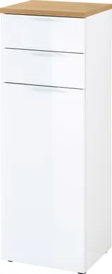 Produktbild von GERMANIA Badschrank PESCARA weiß, navarra-eiche 39,0 x 34,0 x 112,0 cm