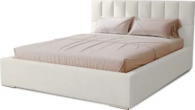Produktbild von Polsterbett Dream 160x200 cm, Bett mit Kopfteil, Doppelbett mit Bettkasten und Lattenrost aus Holz, Velourstoff:  Weiß