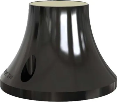 Produktbild von uniTEC Elektro Wandfassung E27, schwarz, Thermoplast, Ø 8,5 x 6 cm, max. 60 W