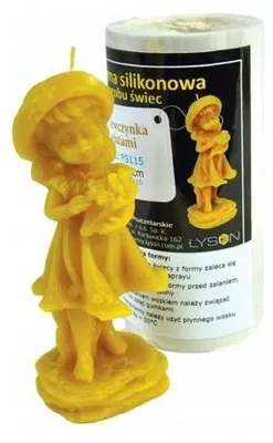Produktbild von Łysoń Mädchen mit Blumen Gießform aus Silikon, 12,5 cm