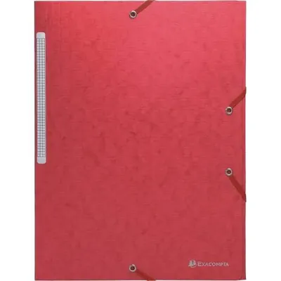 Image de Exacompta - Chemise à élastique à 3 rabats 425 g Nature Future A4 Rouge