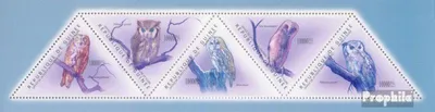 Produktbild von Briefmarken Guinea 2011 Mi 8641-8645 Kleinbogen (kompl. Ausgabe) postfrisch Eulen