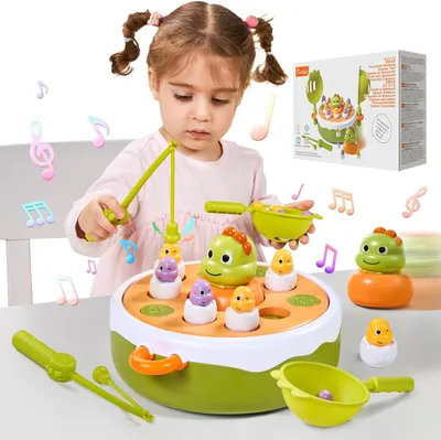 Produktbild von Angelspiel für Kinder, 4 in 1, magnetisch, für Montessori Spiel