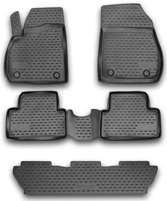 Produktbild von AD Tuning Gummi Fußmatten Set für Opel Zafira C Tourer, Bj. 2011-2019 (7-sitzer)