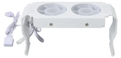 Zdjęcie produktu dla ARGB RAM Radiator Moduł pamięci komputerowej Radiator PWM Regulacja temperatury Podwójny wentylator dla DDR DDR2 DDR3 DDR4 DDR5 Biały