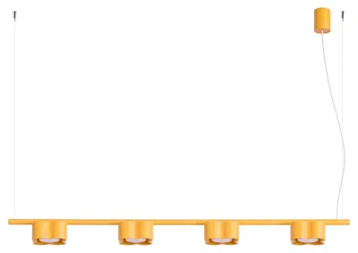 Productafbeelding van Kroonluchter OVIO 4 geel Gx53 4xGx53 10W aluminium 208x12x122cm Sollux Lighting