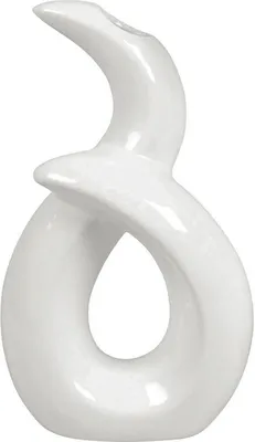 Produktbild von Vase Keramik 20x11x35cm weiß glasiert