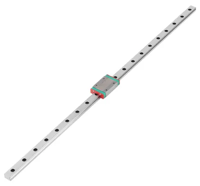 Zdjęcie produktu dla Miniaturowy, precyzyjny blok prowadzący na szynach liniowych, długość 500 mm