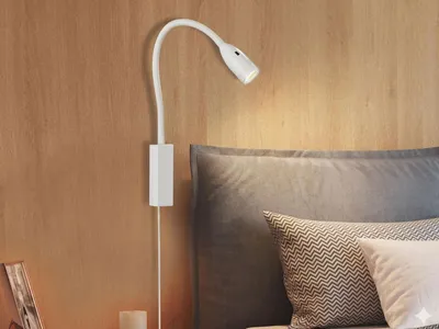 Produktbild von Fischer & Honsel Sten LED Wandspot flex 4,6W warmweiss dimmbar weiß 30169