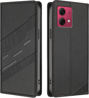 Obrázek produktu pro Pouzdro pro Motorola Moto G84,Polyuretankožené peněženkové pouzdro s přihrádkou na karty a funkcí stojánku Schwarz