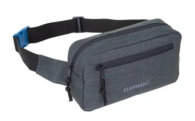 Produktbild von Elephant Hüfttasche Bauchtasche Anthrazit Oliv Polyester für Fahrrad, Outdoor, Gassi, E-Bike, Joggen – Maße: B 23 x H 12,5 x T 7 cm, 1,8 L, 150 g – mit Reißverschluss-Hauptfach, praktischer Vortasche, sicherem Rückenfach, verstellbarem Hüftgurt mit Klick-Verschluss – Modell 13027