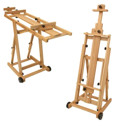 Produktbild von Künstlerstaffelei Staffelei Malstaffelei - Buche- Bis 195 cm - Holz