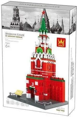 Image de Kit de construction « Tour Spasskaya du Kremlin de Moscou » 1047 pièces, compatible