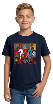 Produktbild von Spreadshirt Die Drei Fragezeichen Covermotive Teenager T-Shirt, 152/164 (12-14 Jahre), Navy