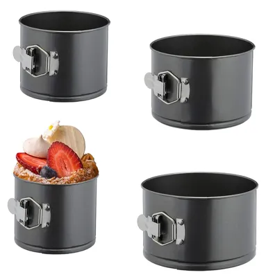 Springform-Set rund Ø 12–18 cm, antihaft, 4 Stück