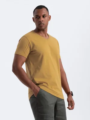 Produktbild von Ombre Clothing Kurzarmhemd für Männer Heman senf S