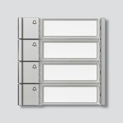 Immagine prodotto di Pulsante di chiamata Siedle TM 700-4-0 SM argento metallizzato (210011975-00)