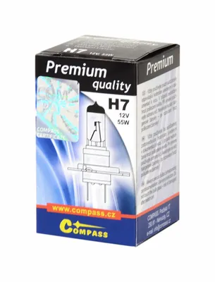 Image de Compass 08700 - Ampoule 12V H7 PREMIUM 55W PX26d box