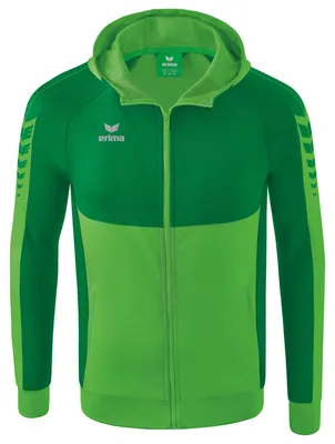 Produktbild von Erima Six Wings Trainingsjacke mit Kapuze grün