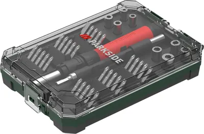 Produktbild von PARKSIDE® Präzision Bit- und Stecknuss-Set »PPBS 40 A1«, 40-teilig
