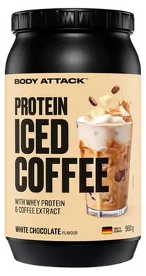Produktbild von Body Attack Protein Iced Coffee 900 g White Chocolate