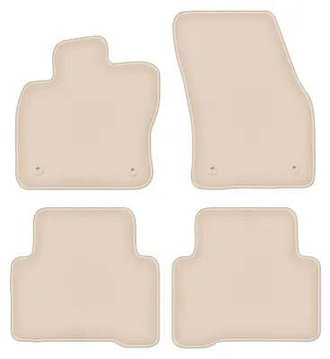 Immagine prodotto di Tappetini in moquette per Volkswagen Touran II 2016- (monovolume) – set 4 pezzi, beige, su misura – Wielganizator FORTUNA