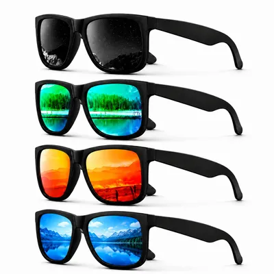 Produktbild von Polarisierte Sonnenbrille für Damen und Herren mit UV400-Schutz, verspiegelt