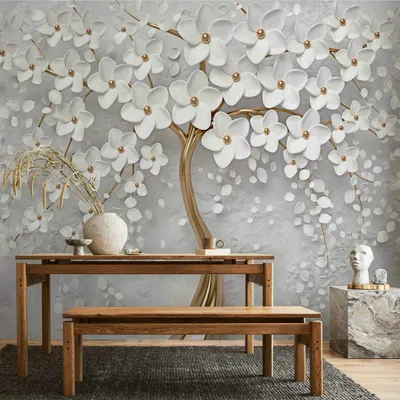 Produktbild von Vlies Fototapete - Magic Magnolia 100x70 cm Blumen b-B-0475-a-a