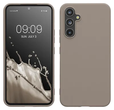 Produktbild von kwmobile Handyhülle für Samsung Galaxy A54 5G Hülle - TPU Case - Kabelloses Laden - Schutzhülle Cover in Taupe