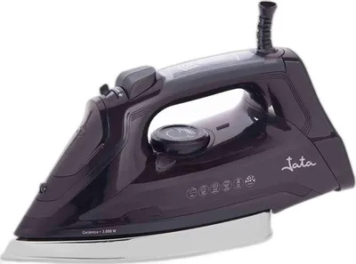 Produktbild von JATA PL622C, Trocken- & Dampfbügeleisen, Keramik-Bügelsohle, 220 g/min, Schwarz, 50 g/min, 0,36 l