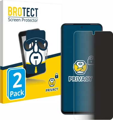 Produktbild von 2x BROTECT Sichtschutzfolie für Xiaomi Redmi Note 11 Anti-Spy Privacy Sichtschutz Blickschutz Folie Blaulicht-Schutz