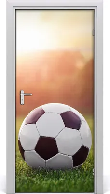 Produktbild von Tulup Türaufkleber 95x205 cm Dekorative Aufkleber Selbstklebend Wasserdichte Tapete Abnehmbar Schlafzimmer Wohnzimmer Wohnkultur - Fußball-Klebstoff