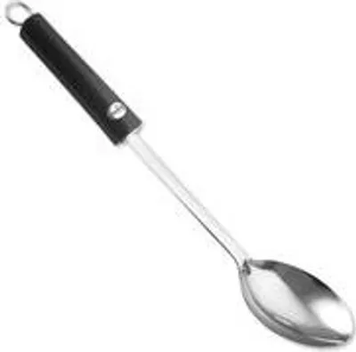 Image de Ghidini Cipriano 1731 Cuillère Cuillère de cuisine nylon, acier inoxydable Noir, acier inoxydable 1 pièce(s)