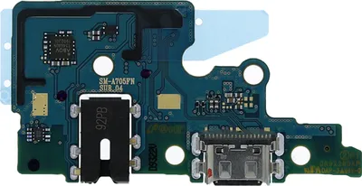 Produktbild von Clappio, Ersatzteil USB-C Ladebuchse mit Mikrofon und 3.5mm Klinkenstecker für Samsung Galaxy A70, Schwarz