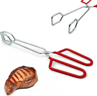 Zdjęcie produktu dla Szczypce Kuchenne Grillowe Nierdzewne do Grilla Mięsa Sałatek Solidne
