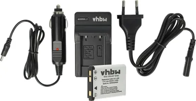Produktbild von vhbw Ladezubehör-Set kompatibel mit Maginon Z 1655 Kamera - 1x Ladeschale, 1x KFZ-Ladeadapter, 1x Akku, 1x Stromkabel