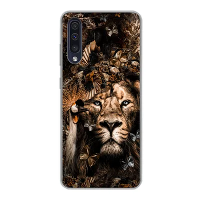 Produktbild von MuchoWow® Handyhülle Schutzhülle Hülle für Samsung Galaxy A30s Tiere - Collage - Schmetterling Silikon Softcase Handy Hülle - Karteninhaber