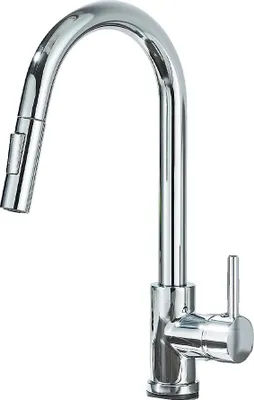 Obrázek produktu pro Kuchyňská baterie, výsuvná sprchová funkce, páková ovládání, chrom