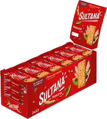 Produktbild von Sultana Früchte-Kekse Trauben-Füllung 24 x 3 Stck. (Naturel)