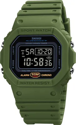 Produktbild von Digitale Sportuhr fuer Herren SKMEI Classic wasserdichte Sportuhr mit Alarm Stoppuhr Countdown LED Hintergrundbeleuchtung Elektronische Armbanduhr