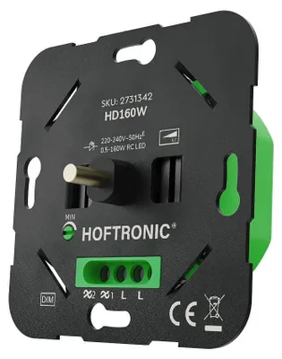 Produktbild von hoftronic LED-Drehdimmer 0,5-160 W Phasenabschnitt Wechselschaltung