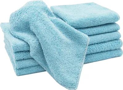 Produktbild von Reinigungstücher/Microfasertücher, 30x30 cm, 80% Polyester 20% Polyamid, saugstark, blau