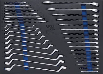 Zdjęcie produktu dla BGS technic Tool Tray 3/3: Open End / Ring Spanners, 5342 mm, 5,34 kg