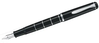 Produktbild von Pelikan Classic 215, Schwarz, Silber, Kartuschenfüllsystem, Harz, Edelstahl, Fettdruck, Beidhändig