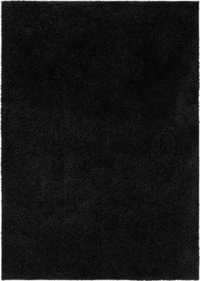 Produktbild von benuta Teppich Wohnzimmer Soho Schwarz 200x250 cm Hochflorteppich Wohnzimmerteppich Rechteckig Rutschfest Flauschig Plüsch Shaggy Weich