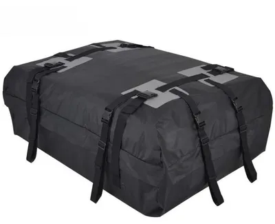 Zdjęcie produktu dla Torba dachowa Zimilo Auto z tkaniny Oxford 600D, torba dachowa o pojemności 15 ft³ z pasami, zamkiem błyskawicznym i osłoną przeciwdeszczową, do transportu i przechowywania w samochodach osobowych i SUV-ach