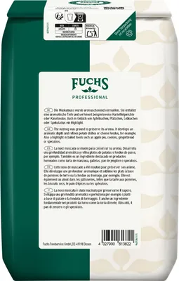 Produktbild von Fuchs Professional Muskatnuss gemahlen feurig süße Schärfe 1000g